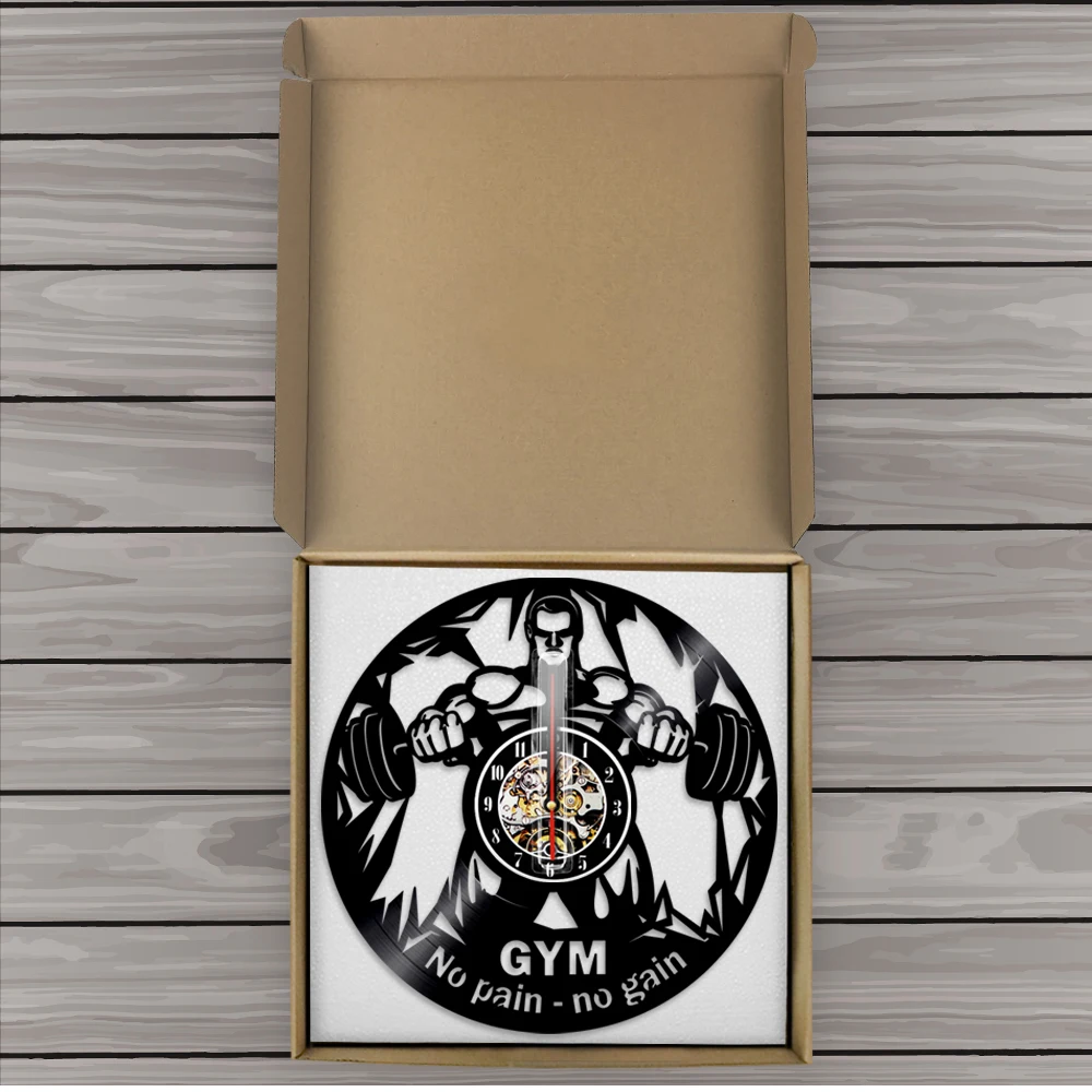 Настенные часы для тренажерного зала настенные с виниловой записью без боли