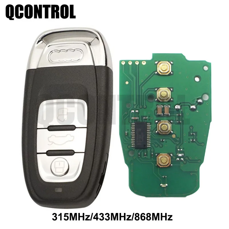 QCONTROL Автомобильный Дистанционный умный ключ для Audi A4/S4/A5/S5/Q5 2007 2008 2009 2010 2011 2012 2013 2014