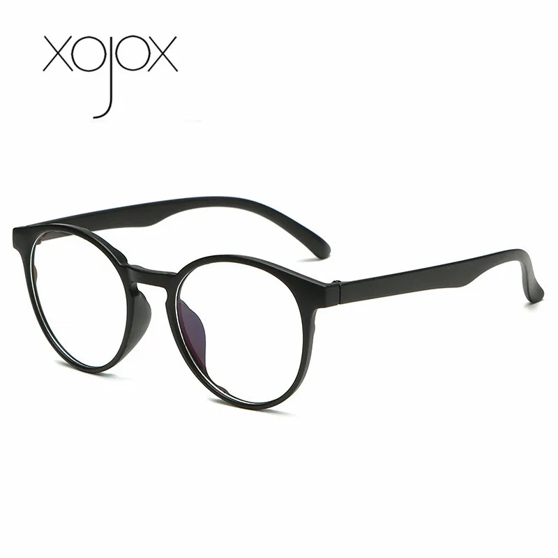 XojoX классические прозрачные круглые очки оправа для мужчин и женщин винтажные