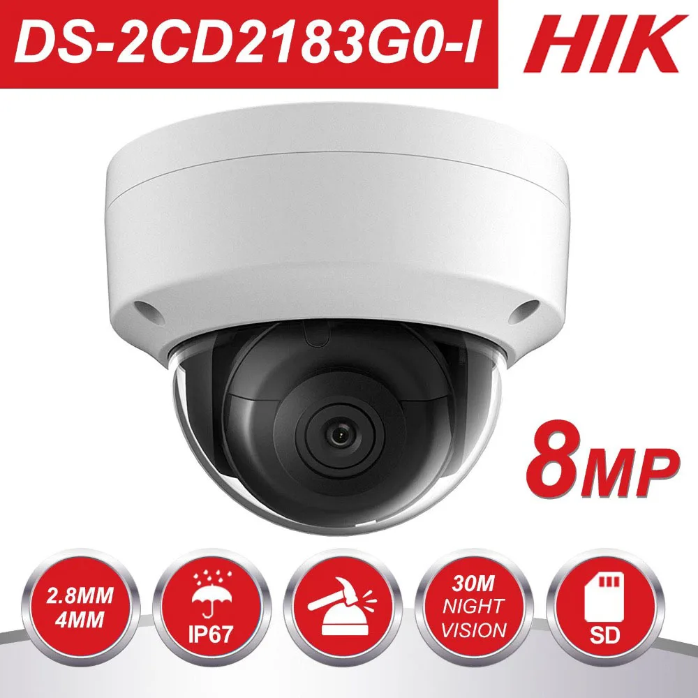 8 Мп каналов Hikvision POE NVR комплекты видеонаблюдения с IP-камерами Сетевая