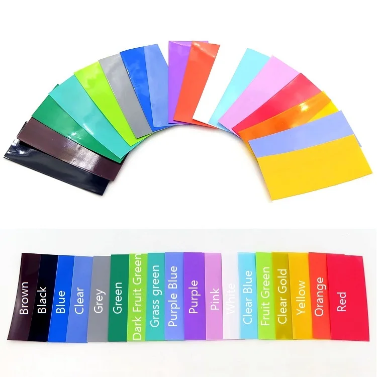 Термоусадочные трубки из ПВХ для обертывания аккумуляторов 18650 предварительно