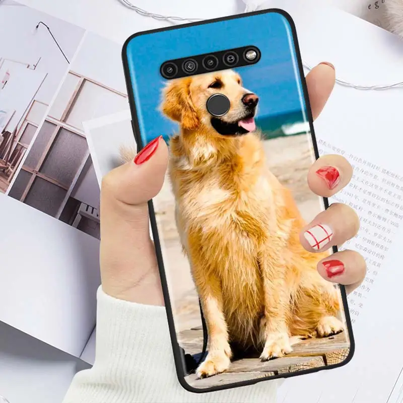 

Cute Golden Retriever For LG K92 K42 K22 K71 K61 K51S K41S K30 K20 2019 Q60 V60 V50 S V40 V30 G8S G8 X ThinQ Phone Case