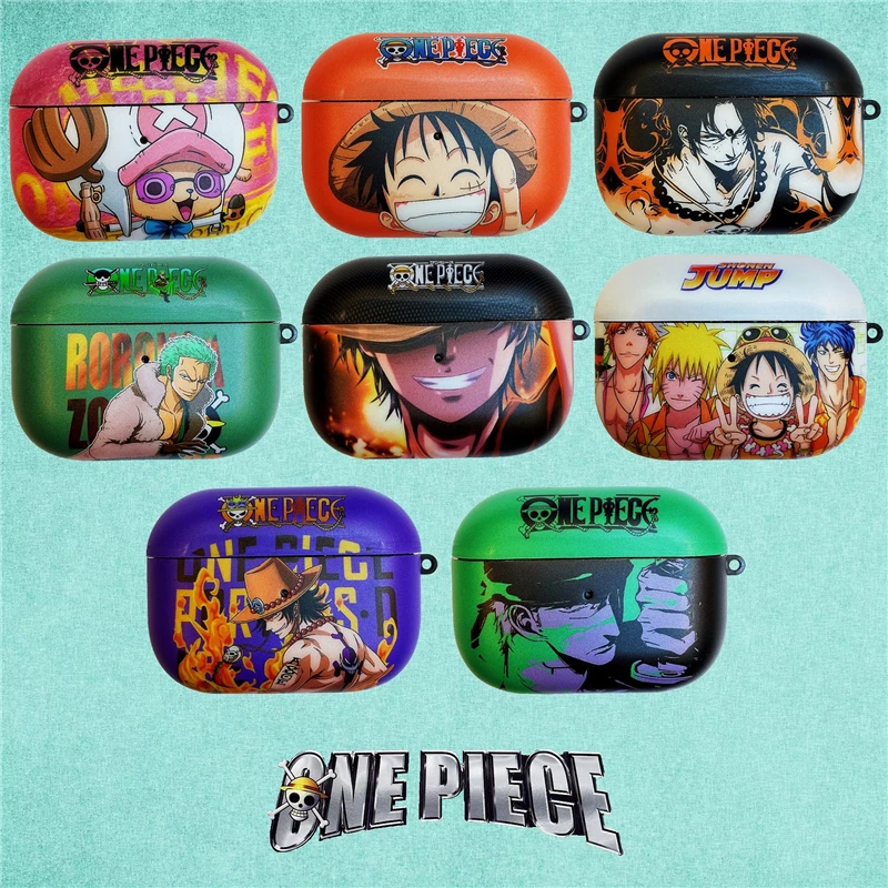 Мультфильм one piece Луффи Зоро ace чехол Bluetooth беспроводной Чехол для гарнитуры для Apple Airpods pro 3 2 модные милые наушники мягкий чехол