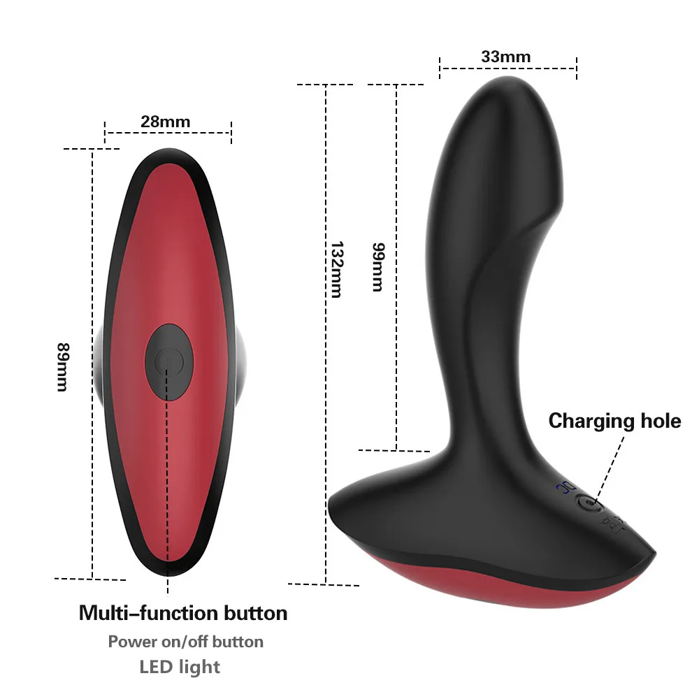 Prostate Massager Smart Anal Plug Remote Control Vibrator Gay Sex Toy For Man Wireless Masturbator Silicon Anus Climax Butt | Красота и
