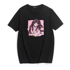 Mikan Tsumiki мультфильм аниме кавайные милые девушки Японская уличная одежда Harajuku повседневные топы Ulzzang винтажные E-Girl Женская летняя футболка