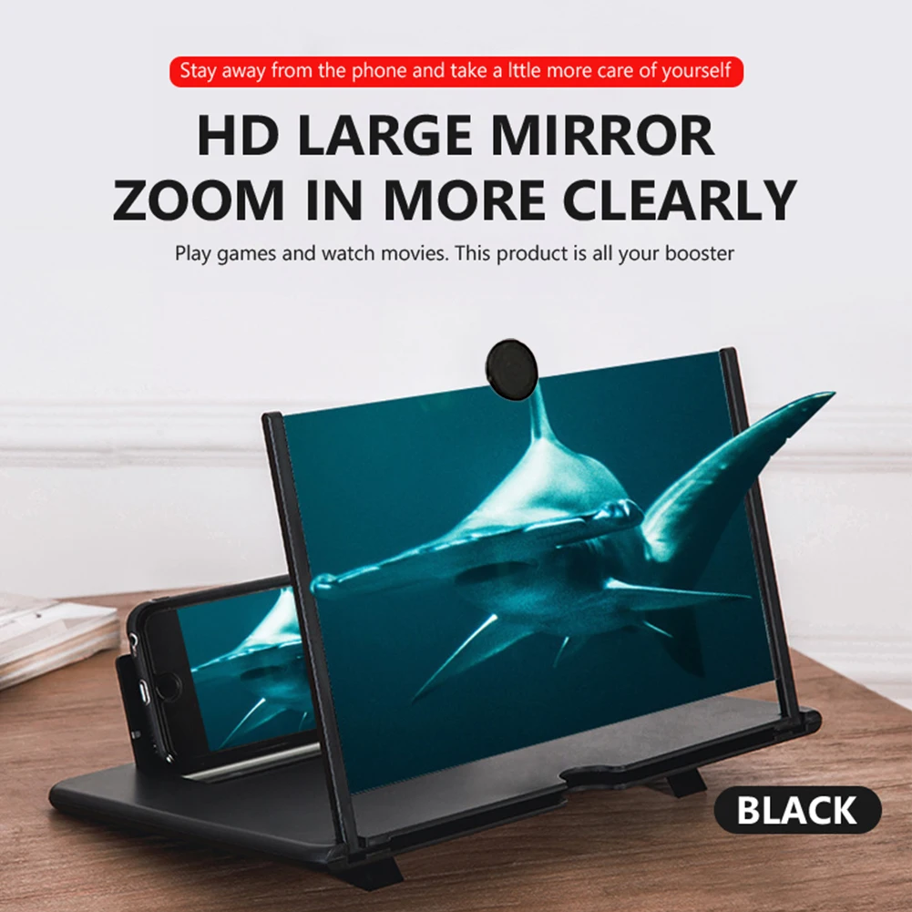 

3D/5D/6D Mobile Phone Screen Magnifier HD Video Amplifier Stand Bracket for Movie Game Live Magnifying Folding Phone Holder