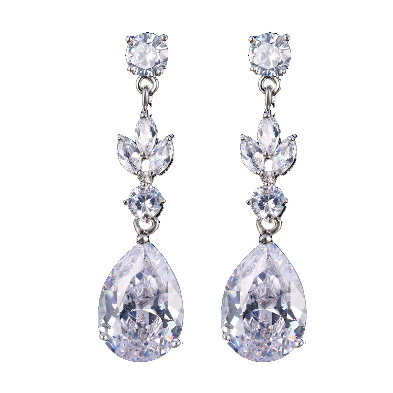 Bettyue брендовые Модные Роскошные AAA Белые фианиты три цвета растения Ювелирные