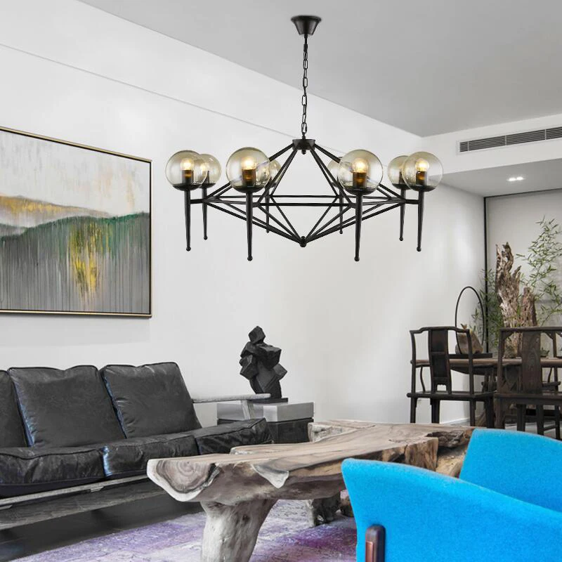 Светодиодная люстра в стиле пост-модерн комнатный потолочный светильник из