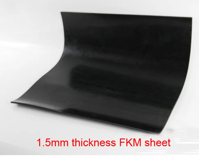 

1.5mm FKM rubber plate FLUORINE SHEET Aflas Rubber Sheet FPM Viton sheet fluororubber Oil heat corrosion acid-base resistance