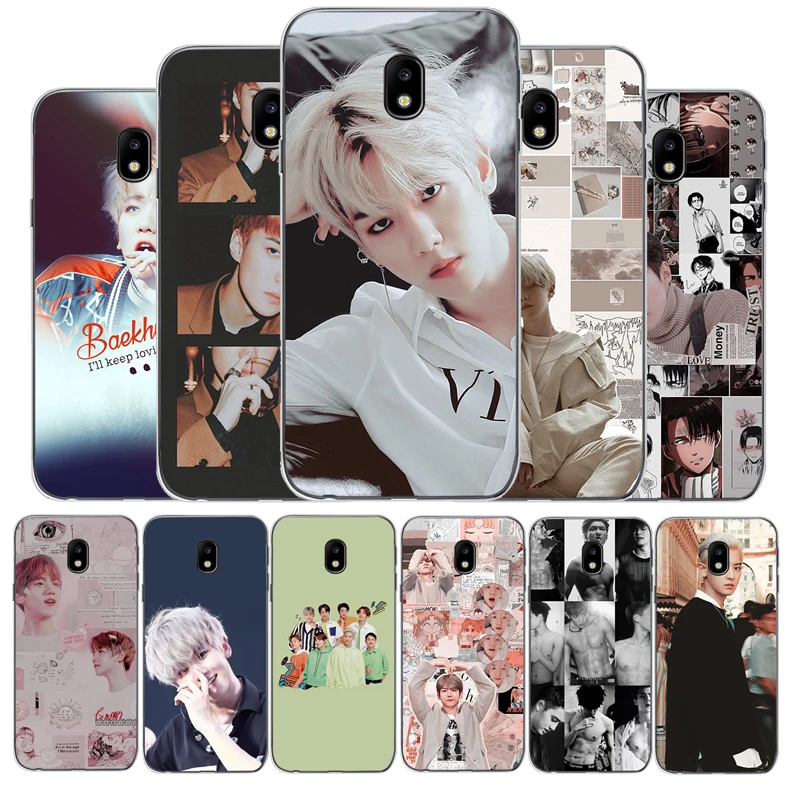 SEHUN CHANYEOL EXO TPU Мягкий силиконовый чехол для телефона Samsung Galaxy J5 J7 2016 J3 2017 J4 J6 J8 2018 plus |