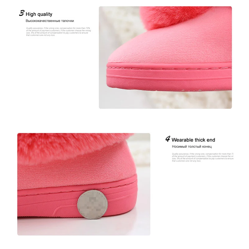 

2019 trendy female shoes fuzzy slippers velvet indoor plush slippers solid ladies home slippers adult woman shoes size 36-41
