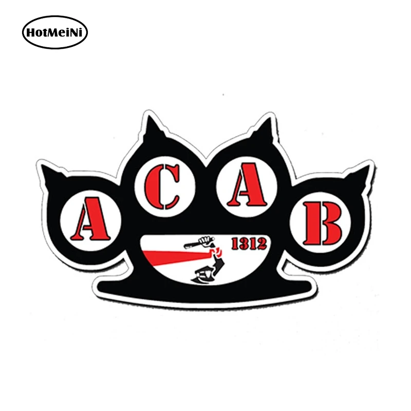 HotMeiNi 13 см x 7 5 автомобильный Стайлинг ACAB 1312 Наклейка виниловый бампер хулы