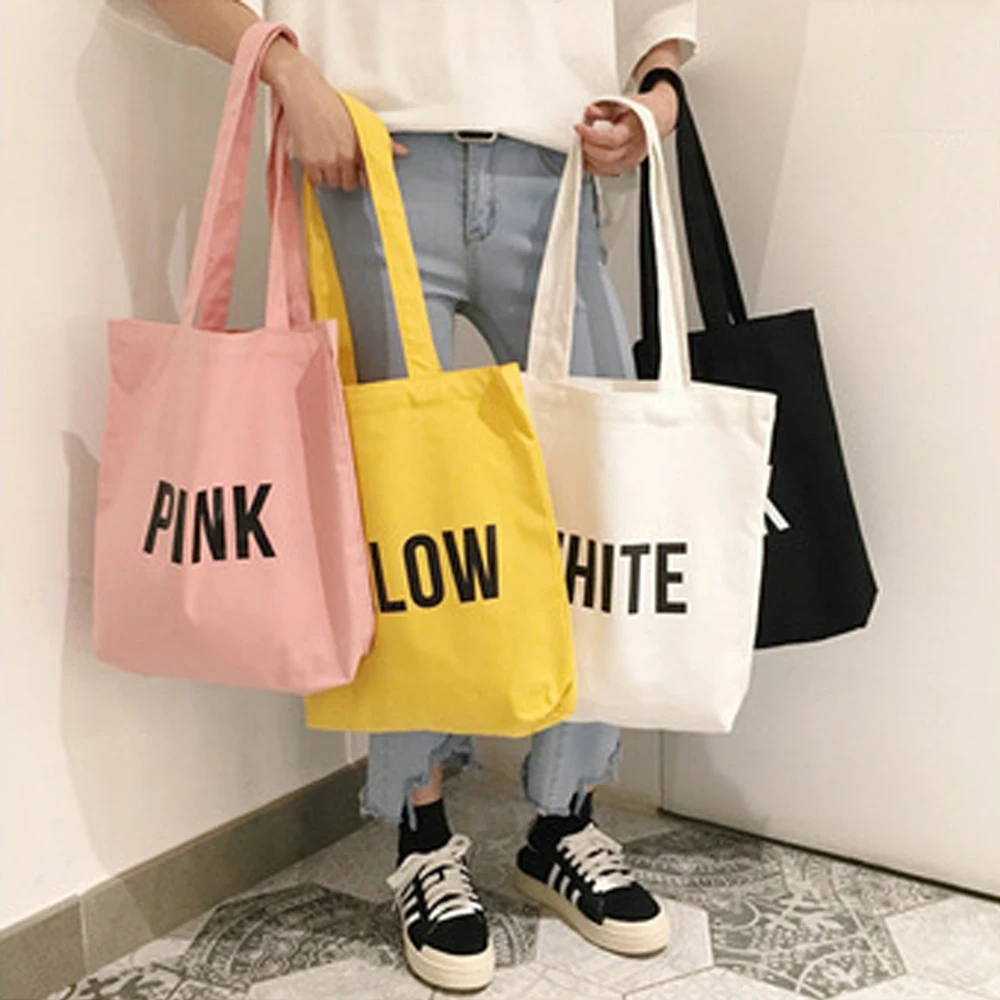 Лидер продаж Холщовая Сумка-тоут для девочек Хлопковая сумка ручной работы