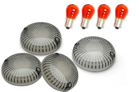 4 шт. дымовые поворотники для Yamaha V-Star 1100/650 Classic/Custom, V-Star 650 Silverado/Midnight, V-Max на весь год - изображение