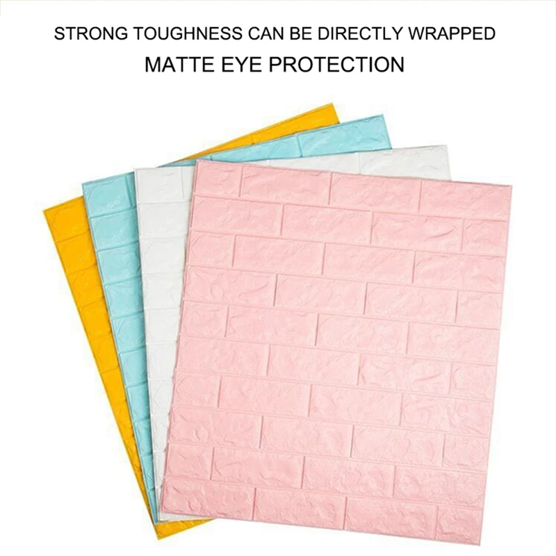 10 шт. 3d Самоклеящиеся настенные наклейки кирпичные дизайнерские панели