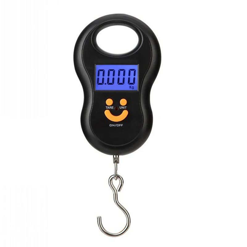 

Handled Digital Weighing Steelyard Mini luggage Scale for Fishing Travel Suitcase Electronic Hanging Hook Scale Kitchen Tool