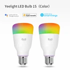 Умная Светодиодная лампа Yeelight, 1S1SE, цветная RGB-лампа, AC100V-240V, E27, Wi-Fi, дистанционное Голосовое управление, для Xiaomi и Google Assistant
