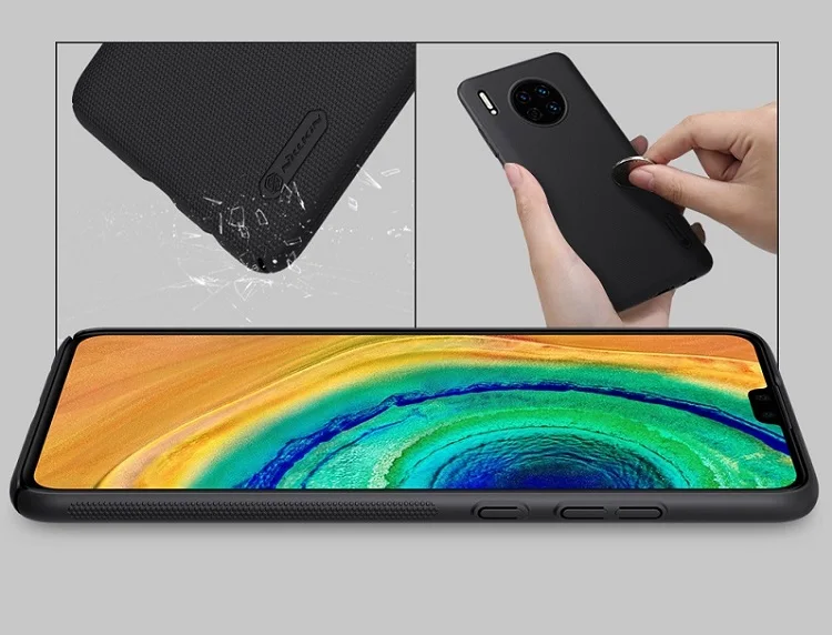 Для huawei mate 30 Чехол 6,62 ''NILLKIN матовый PC матовый жесткий чехол для телефона подарок держатель для huawei mate 30 pro Чехол 6,53''