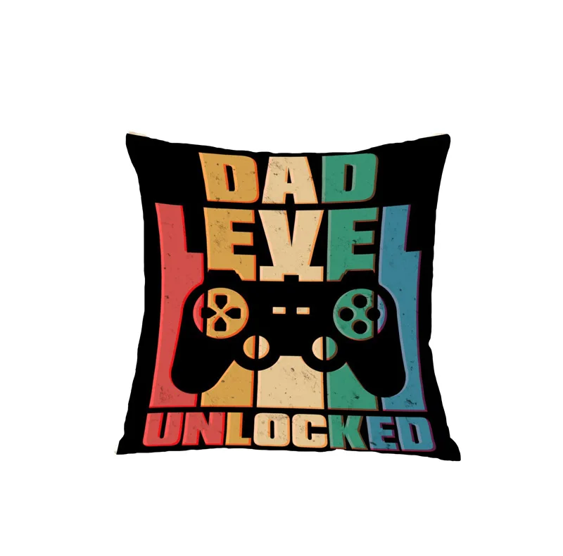 

Game Cushion Cover Controller Throw Pillow Linen Pillow Case Customizable 40x40cm 45x45cm