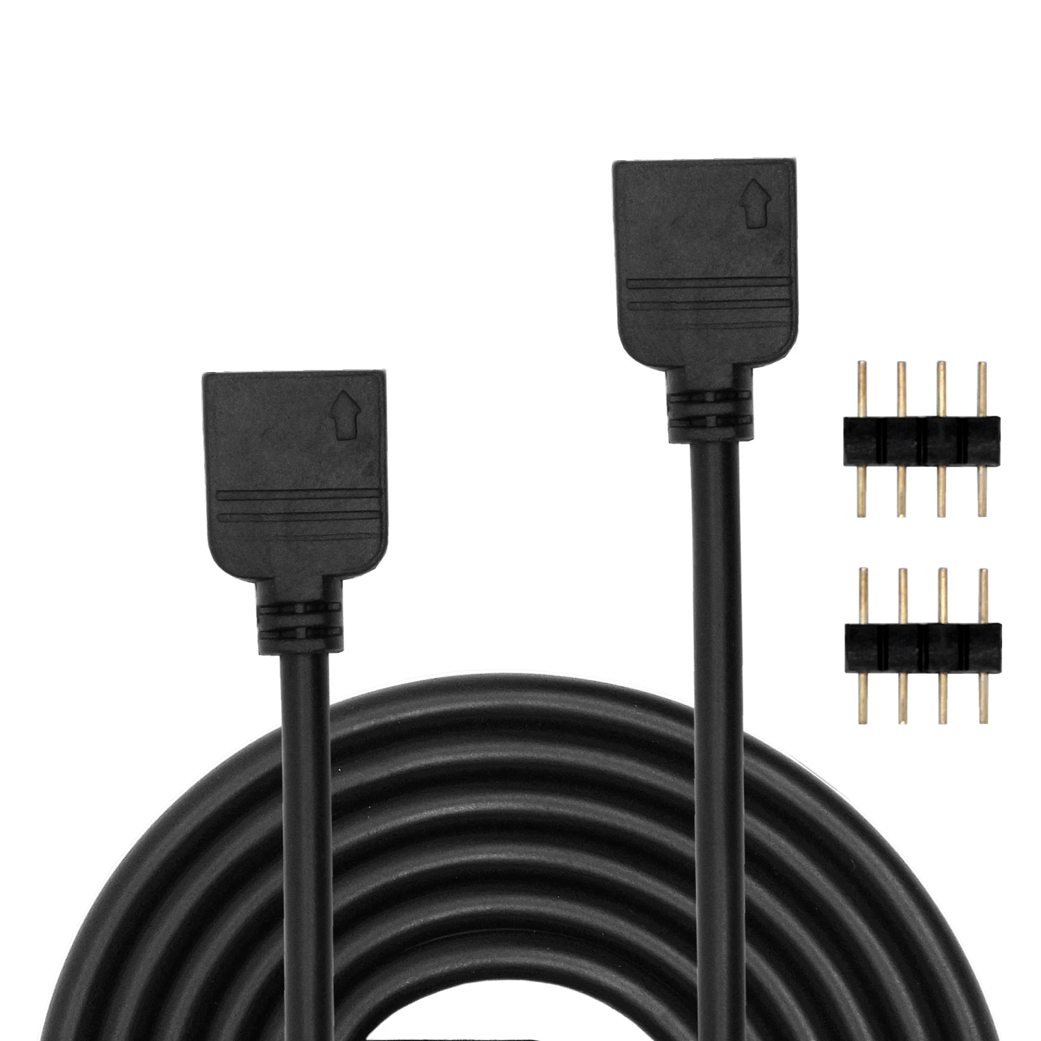 4-контактный Удлинительный кабель со светодиодный ным разъемом RGB + 4-контактные
