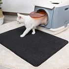 Водонепроницаемый коврик для кошачьего туалета, однослойная подстилка с наполнителем для кошачьего туалета, нескользящий коврик для чистого дома для питомцев