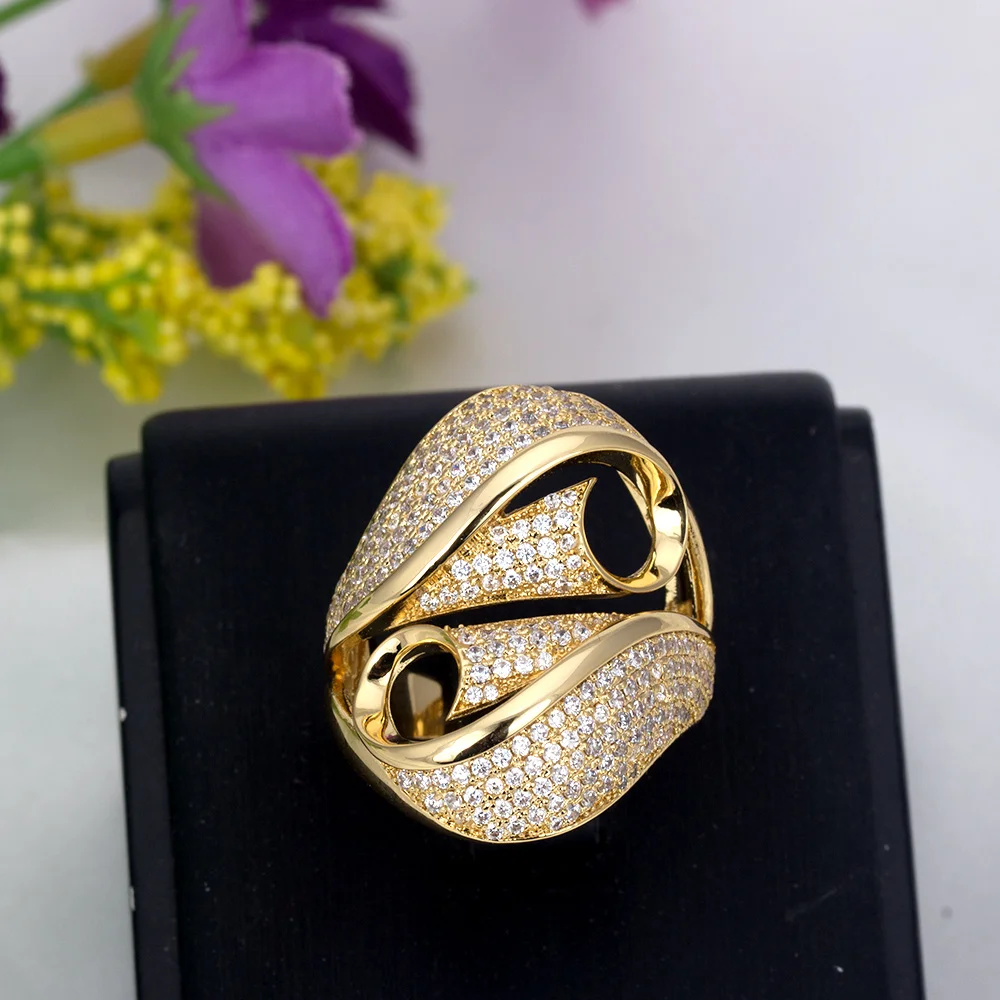 Невесты говорить уникальный дизайн для женщин модные кольца Cubic Zirconia Наивысшее