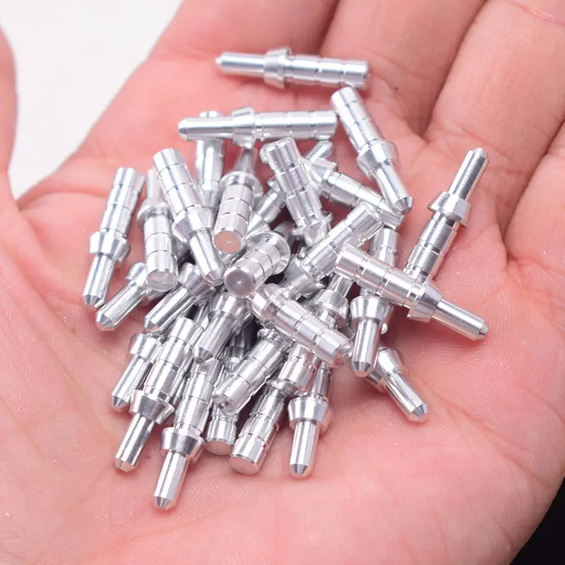 50 шт. стрельба из лука болты Алюминий НОК булавки для стрелка идентификатор вала 3