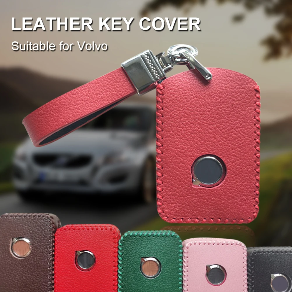 

Car Key Case Leather Remoter Protective Holder for Volvo XC40 XC60 XC90 S60 S90 V60 V90 Men Women Car Accessories Fast delivery