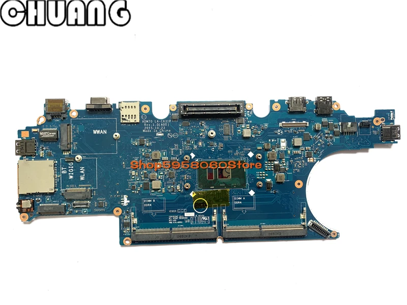 Материнская плата для ноутбука DELL Latellite E5470 Core i5-6300U материнская CN-0HCP0K 0HCP0K LA-C631P SR2F0
