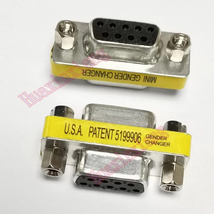 

10PCS/Lot RS232 DB9 Female To Male Socket/Jack Adapter Connector MINI Gender Changer