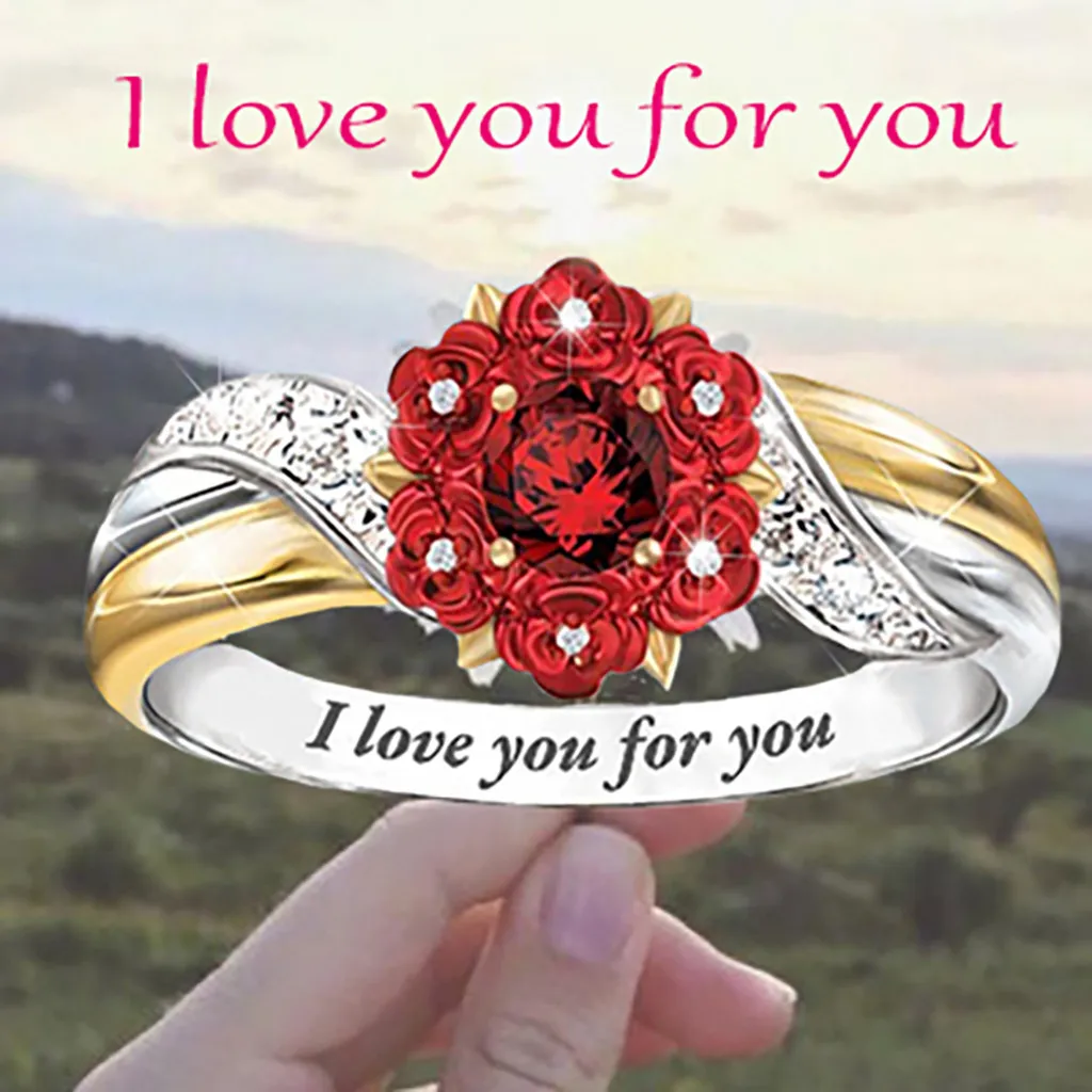 Женское Обручальное кольцо с регулируемыми цветами размеры 6-10 | Украшения и