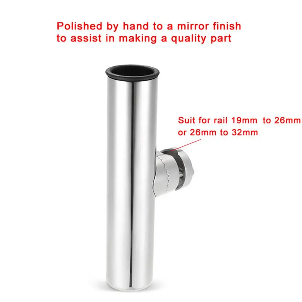 

Marine Boat Fishing Bracket Stainless Steel Fishing Rod Holder Set FOR 19 To 32mm Outer Diameter Guide Rail Fishing Accessories