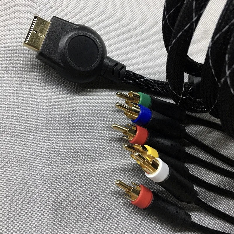 High Resolution Game Cable For PS2/PS3 Component Cable 1.8M Suitable for PS 2/3 Accessories images - 6