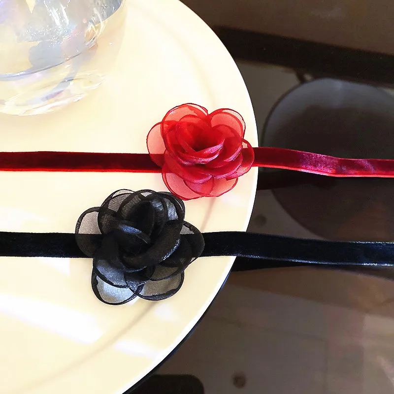 Женское Ожерелье из марлевой ткани короткое сексуальное ожерелье цепочка Мори