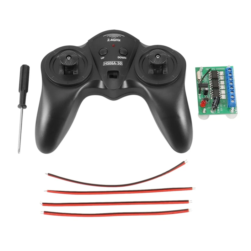 

DIY Toy Model Remote Controller Receiver Kit 6CH 2.4G Transmitter 50M Distance Drive Carbon Brush Motor for RC Car Boat