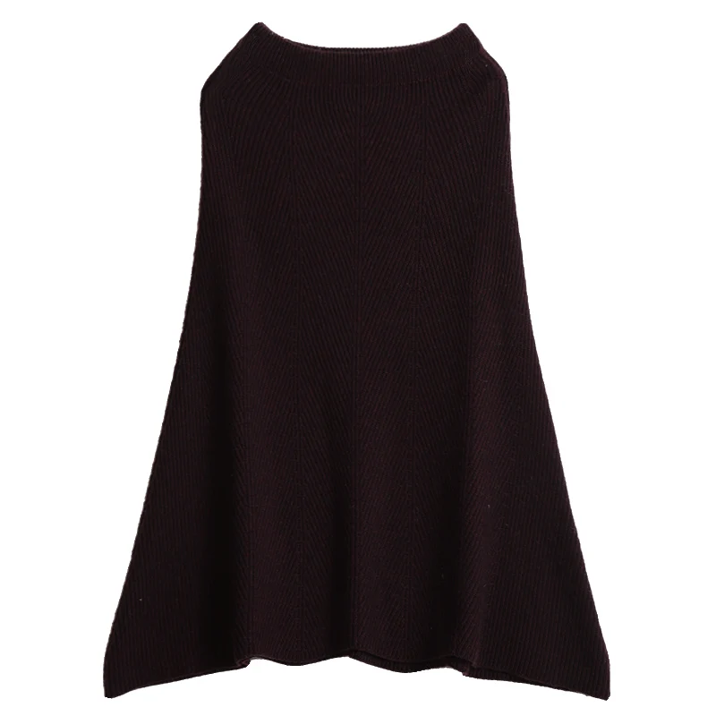 

2019 New Autumn Women Slim Cashmere Skirt Women Wool Skirt Winter Casual Green High Waist Pleated Skirt Long Female