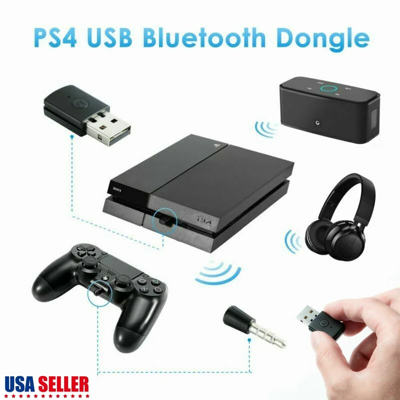 

New Wireless Bluetooth Adapter USB Transmitter BT Receiver BT Dongle Latest Version for Switch PS4