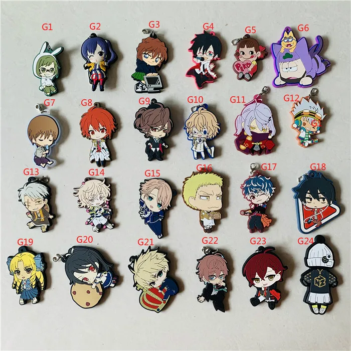 [G] распродажа резиновые брелоки японская аниме модель экшн фигурки подвесные