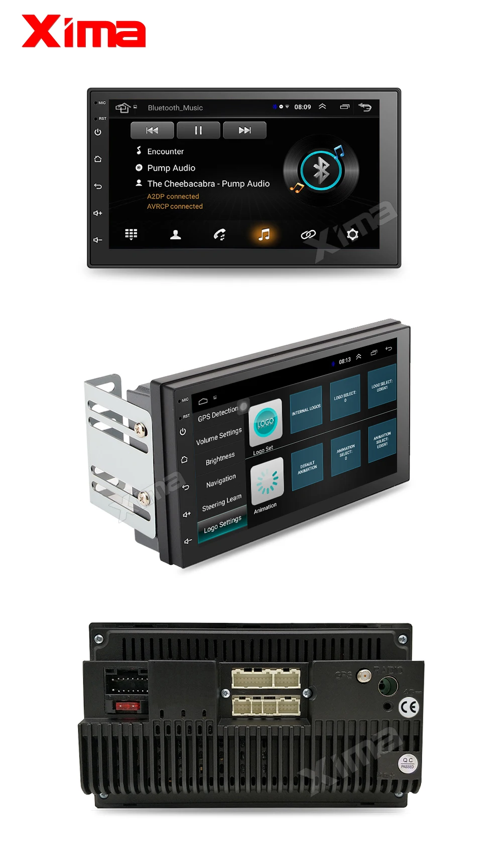 XIMA Android9.0 2Din Car Radio Multimedia Player " Universal RAM2G GPS Navigation Audio Player For Nissan Toyota Hyundai Polo