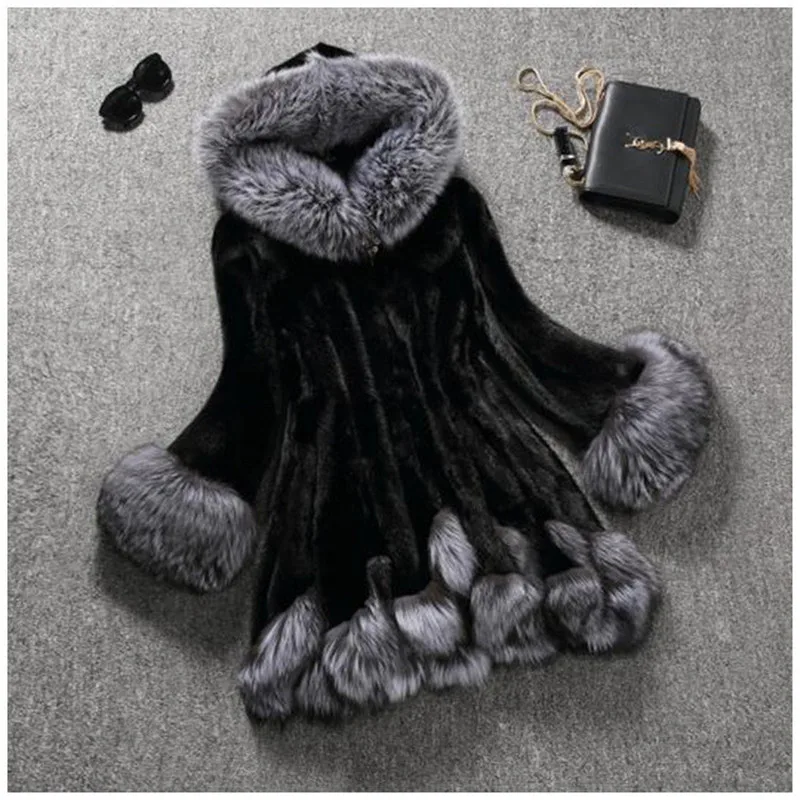 Новинка 2019 высококачественное осенне зимнее пальто из искусственного меха