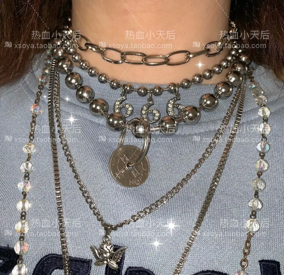 Модная цифровая Подвеска Ожерелье s для женщин хип хоп ювелирные изделия 2019
