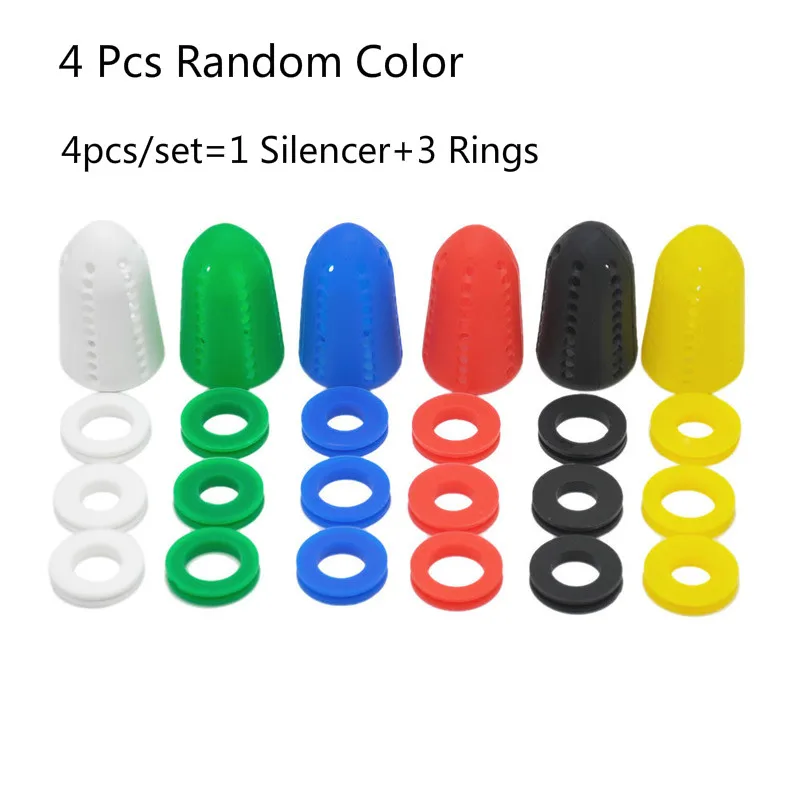4Pcs random color 4 шт./компл. кальян силиконовый глушитель кальян диффузор кальян chicha, наргиле, выхлопной трубы Аксессуары Разные цвета - Цвет: 4Pcs random color
