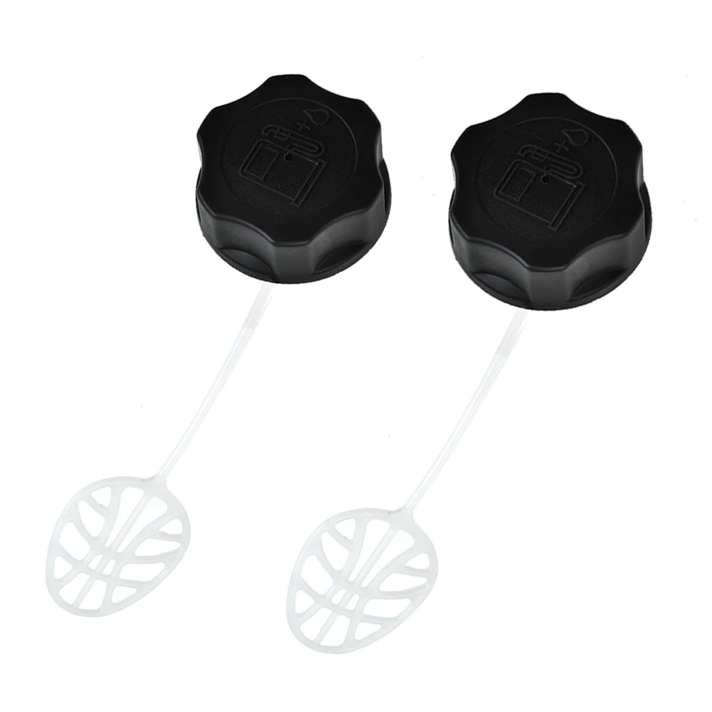 

2pcs Black Plastic Fuel Tank Cap for Various Strimmer Hedge Trimmer Brush Cutter Garden Engine Fuel Tank Cap