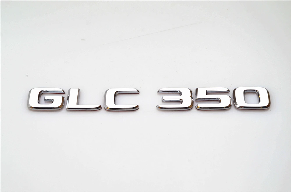 

Эмблемы наклейки на багажник сзади из АБС-пластика для Mercedes Benz GLC200 GLC220 GLC300 GLC350 GLC43 GLC63 хромовые автомобильные наружные наклейки
