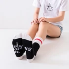 Смешные мужские носки слова, буквы печатные носки вверх я действительно не заботятся Повседневные Носки для мальчиков и девочек; Хлопковые носки с изображением персонажей для подарок для девочек