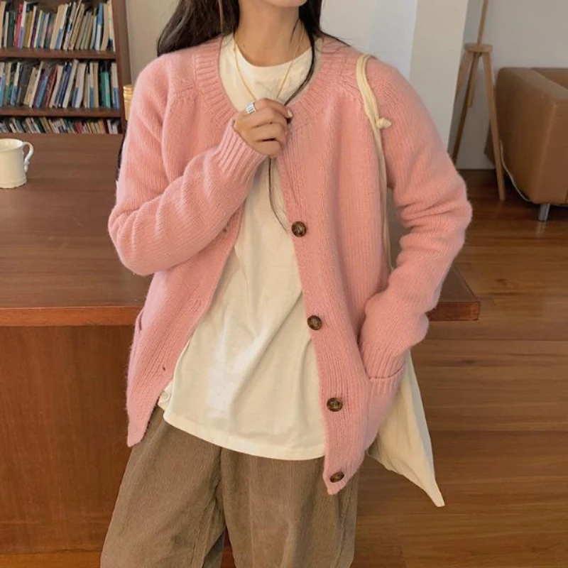 

Sweater Coat Women Loose Wear Gentle Wind Sweater Simple Wind Sweater Cardigan
