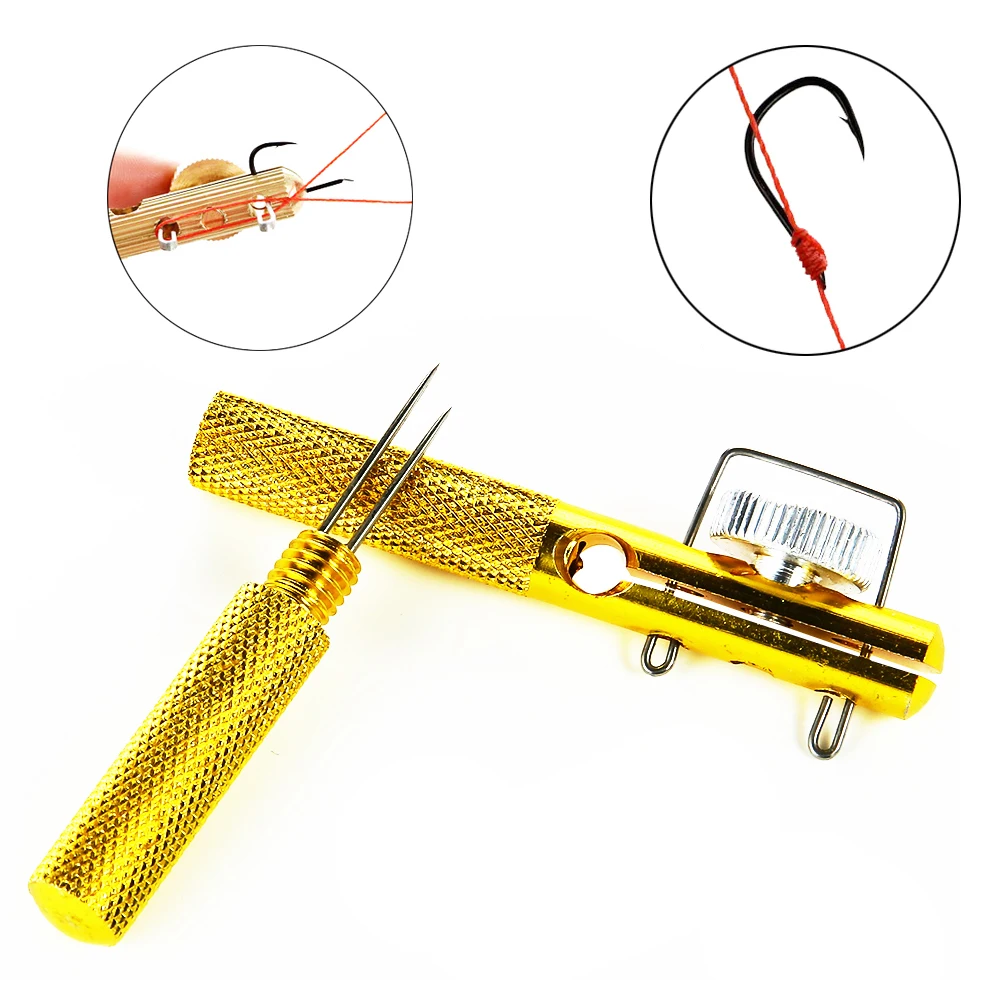 Полностью металлический рыболовный крючок инструмент для завязывания