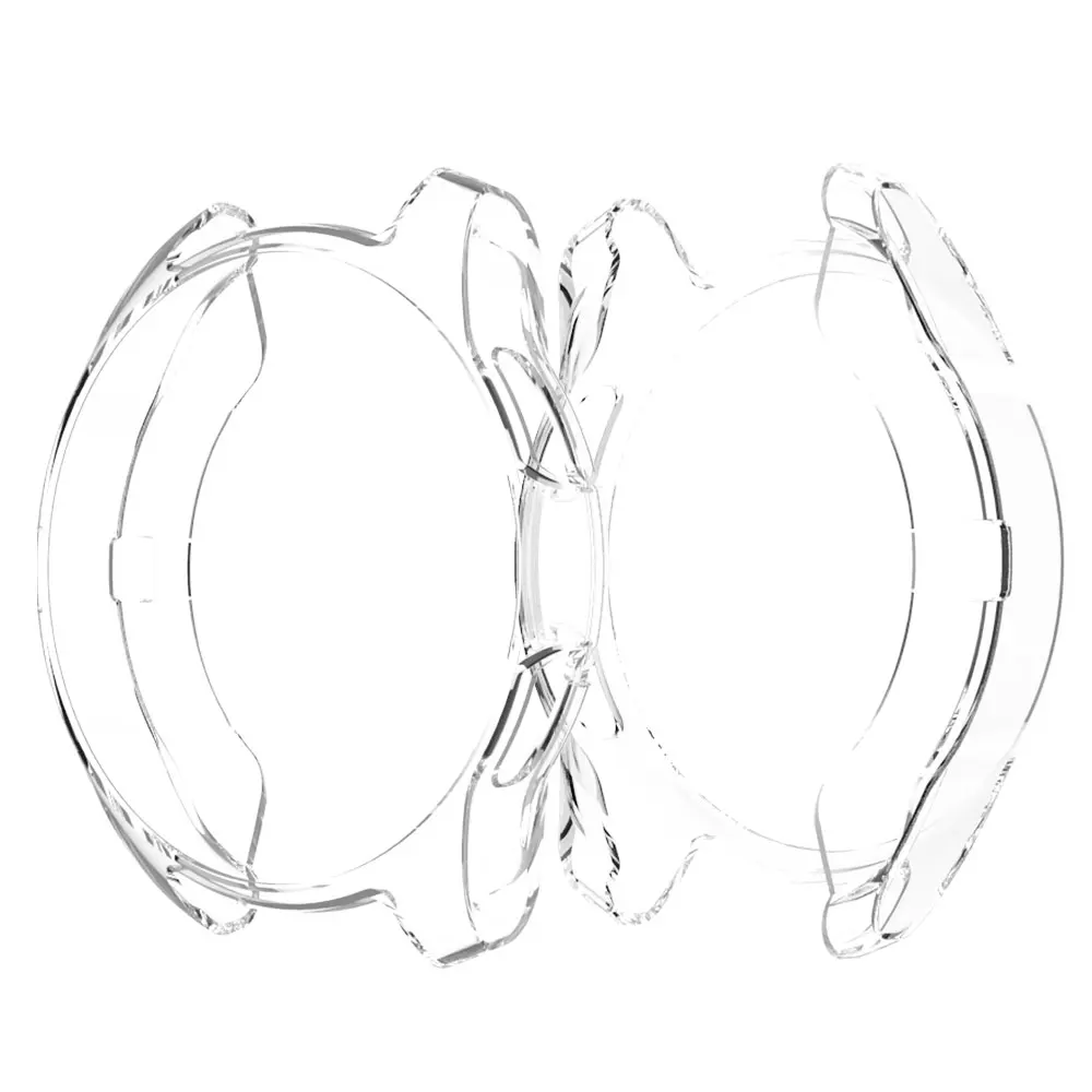 Transparent Чехол gear S3 Frontier для samsung Galaxy Watch, 46 мм, 42 мм, ремешок на ремешке, покрытие из мягкого ТПУ, универсальный защитный чехол, оболочка, рамка - Цвет: Transparent