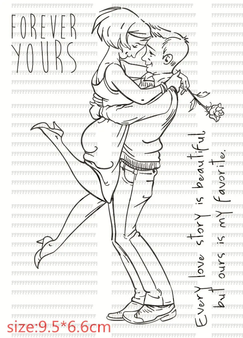 

Hug Transparent Silicone Rubber Stamp And Metal Die Sheet Cling Scrapbooking DIY Cute Pattern Photo Album