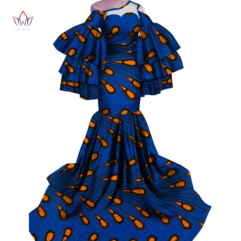 Платье Горячая Vestidos Дашики женское платье хлопок Принт традиционная африканская одежда рыбий хвост и земля одежда для женщин WY4336 - Цвет: 11
